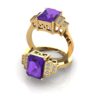 AMETHYST cocktail ring