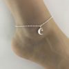 Moon and star anklet