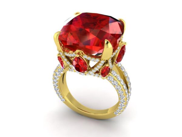 PRODUCT DETAILS:- Precious metal = yellow gold STONE= BLUE SAPPHIRE , red sapphire , pink sapphire STONE SHAPE = cushion , pear , marquise ACCENT = WHITE TOPAZ ACCENT SHAPE = ROUND Style = VINTAGE Occasion = wedding , push present Base metal = 925 silver Plating = gold plated Ring size = us 5 , 5.5, 6, 6.5, 7, 7.5, 8, 8.5, 9, 9.5, 10, 10.5 Price = $30 About ring Blue Sapphire (Neelam Stone) is a highly precious, blue colored gemstone of the Corundum mineral family. Recognized as the most powerful and fastest acting gemstone in vedic astrology, it brings instant wealth, fame and success in wearer's life. My heart belongs to you