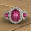 Pink sapphire COCKTAIL RING